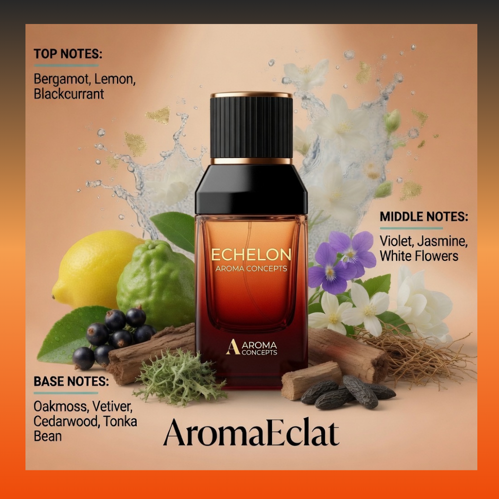 Fragancia Árabe Echelon Soleil 100ml – Eau de Parfum | Cítrica Fresca y Amaderada