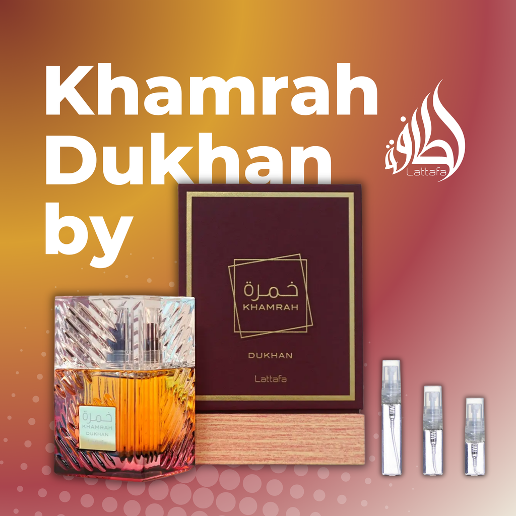 Khamrah Dukhan de Lataffa. Perfume Oriental Ahumado Especiado Unisex