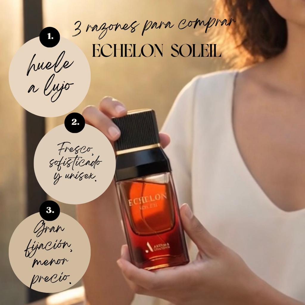 Fragancia Árabe Echelon Soleil 100ml – Eau de Parfum | Cítrica Fresca y Amaderada