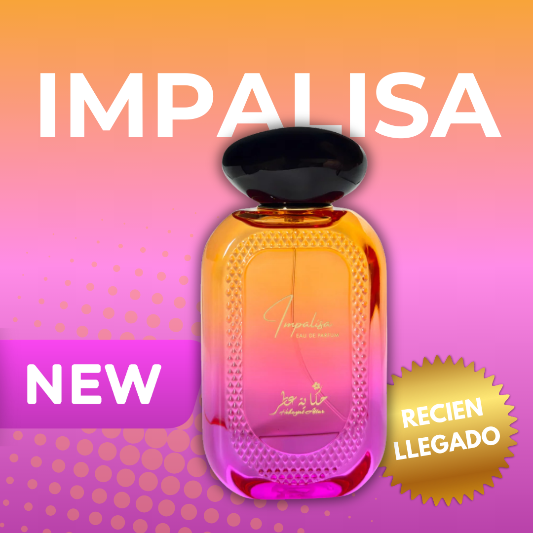 Perfume Impalisa de Hekayat Attar 100ml para mujer, eau de parfum floral gourmand con presentación elegante

