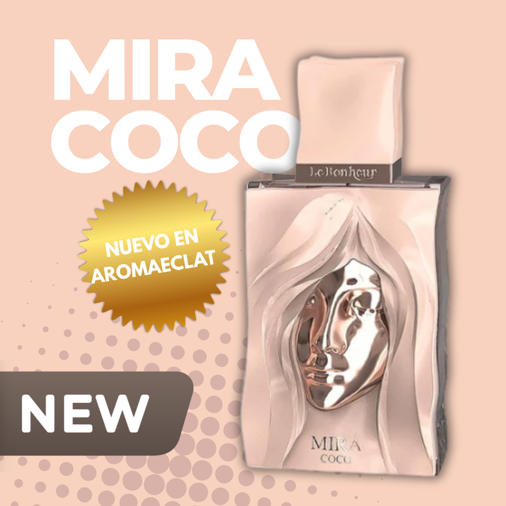 Mira Coco Le Bonheur Eau de Parfum 100ml – Perfume oriental vainilla para mujer con notas de pomelo, bergamota y cardamomo

