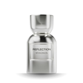 Mykonos Reflection EDP 100ml – frasco de perfume árabe unisex sobre fondo blanco, fragancia fresca y marina
