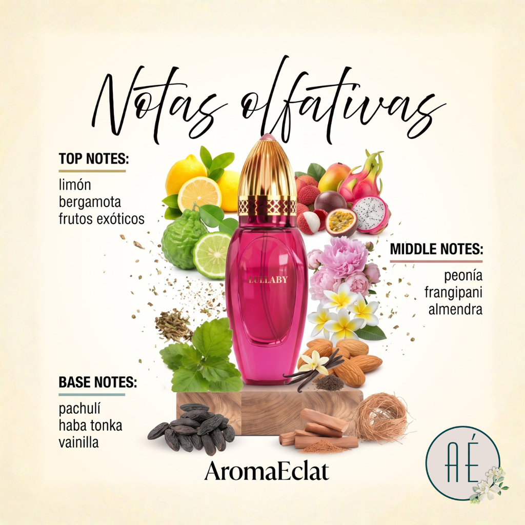 Fragancia Árabe Lullaby 100ml – Eau de Parfum | Floral Frutal y Cremosa