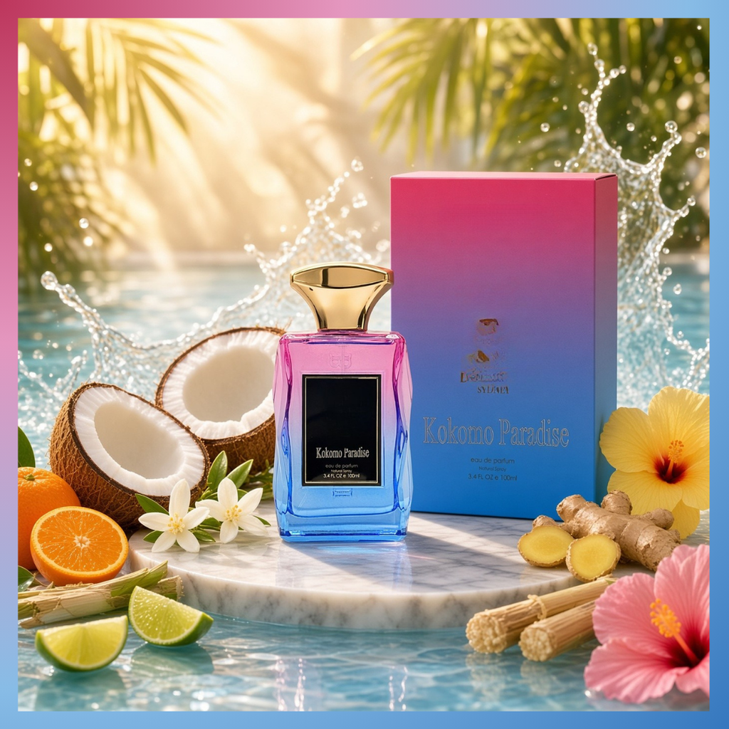Fragancia Árabe Kokomo Paradise 100ml – Eau de Parfum | Coco Tropical y Lima