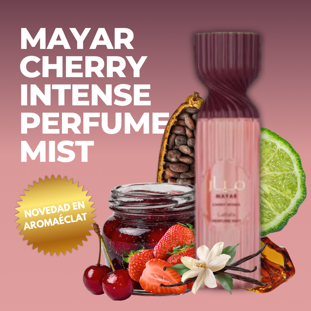 Mayar Cherry Intense Lattafa Mist 250ml – notas de cereza, fresa, cacao y ámbar
