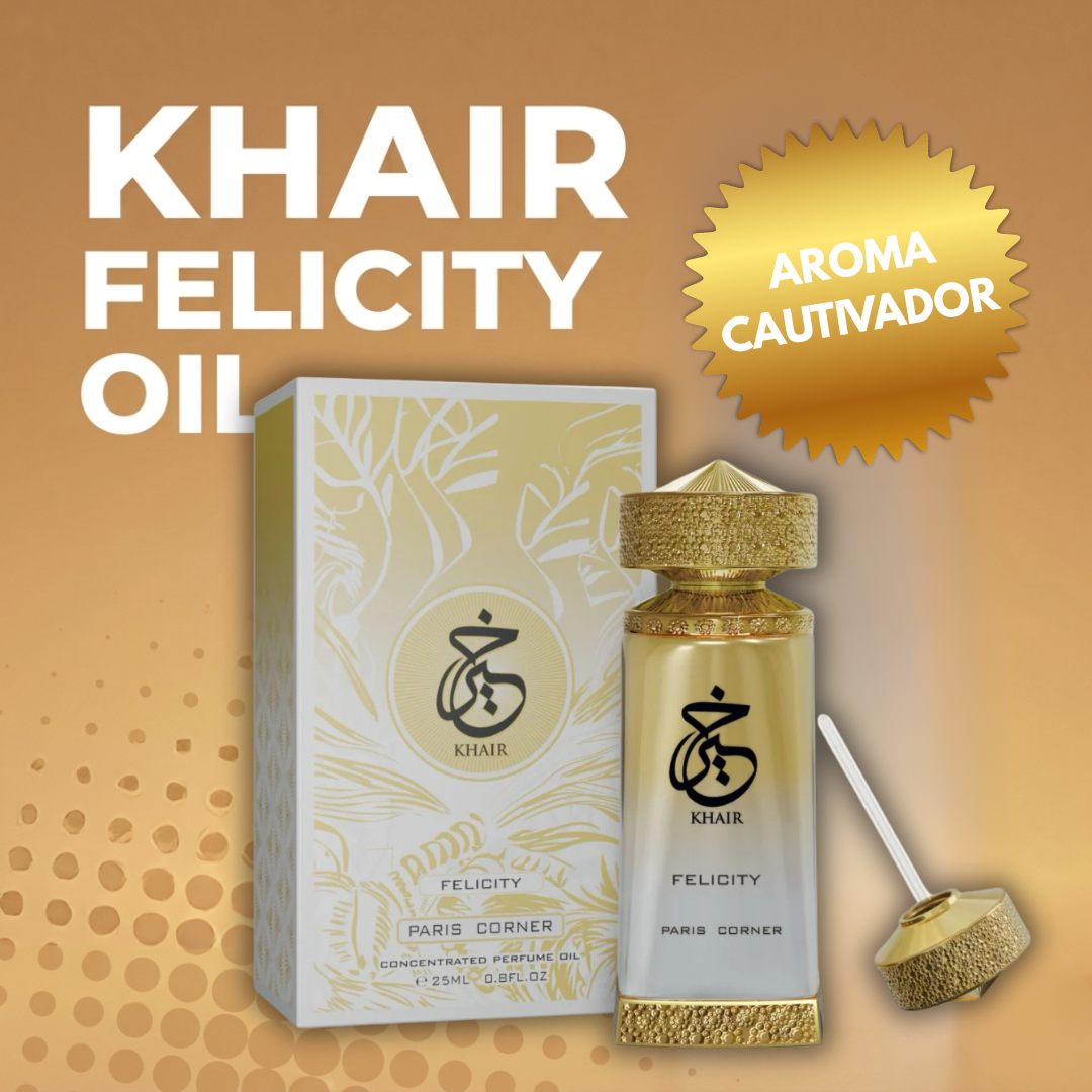 Aceite Concentrado Khair Felicity 25ml – Eau de Parfum Oil | Floral Dulce y Luminosa