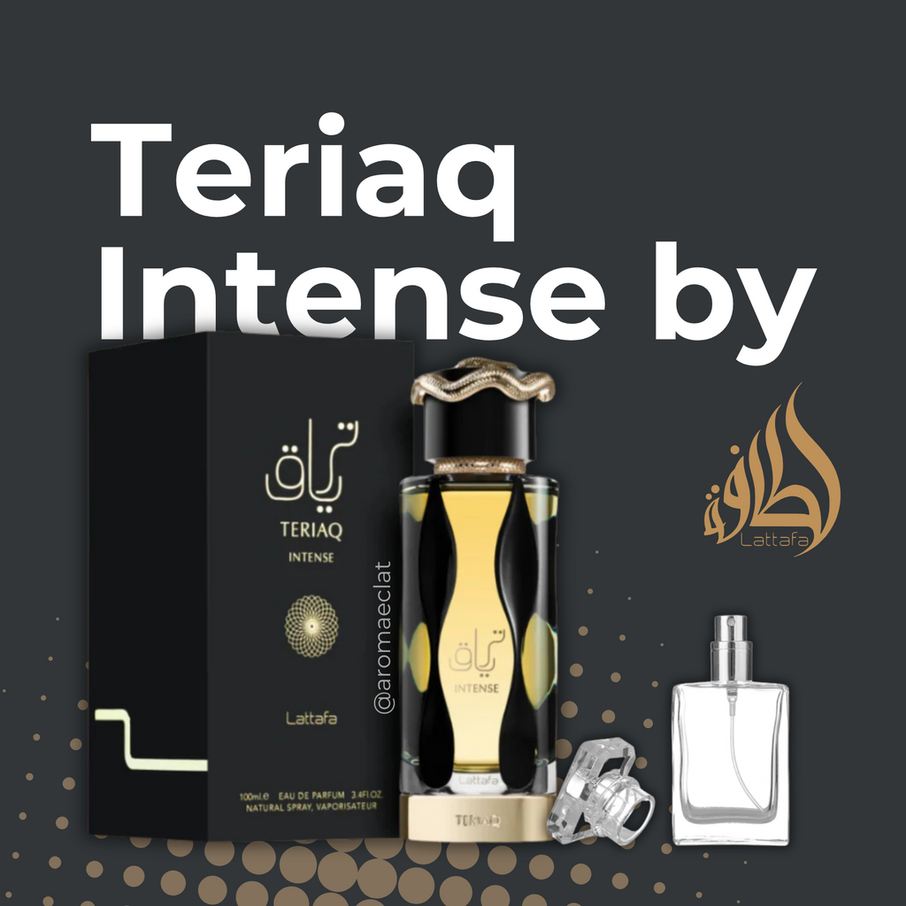 Teriaq Intense Lattafa 100ml - Perfume Oriental Especiado Intenso Unisex.