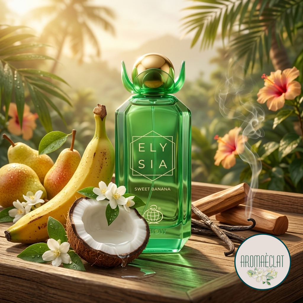 Fragancia Árabe Sweet Banana 100ml – Eau de Parfum | Plátano Dulce y Coco Cremoso