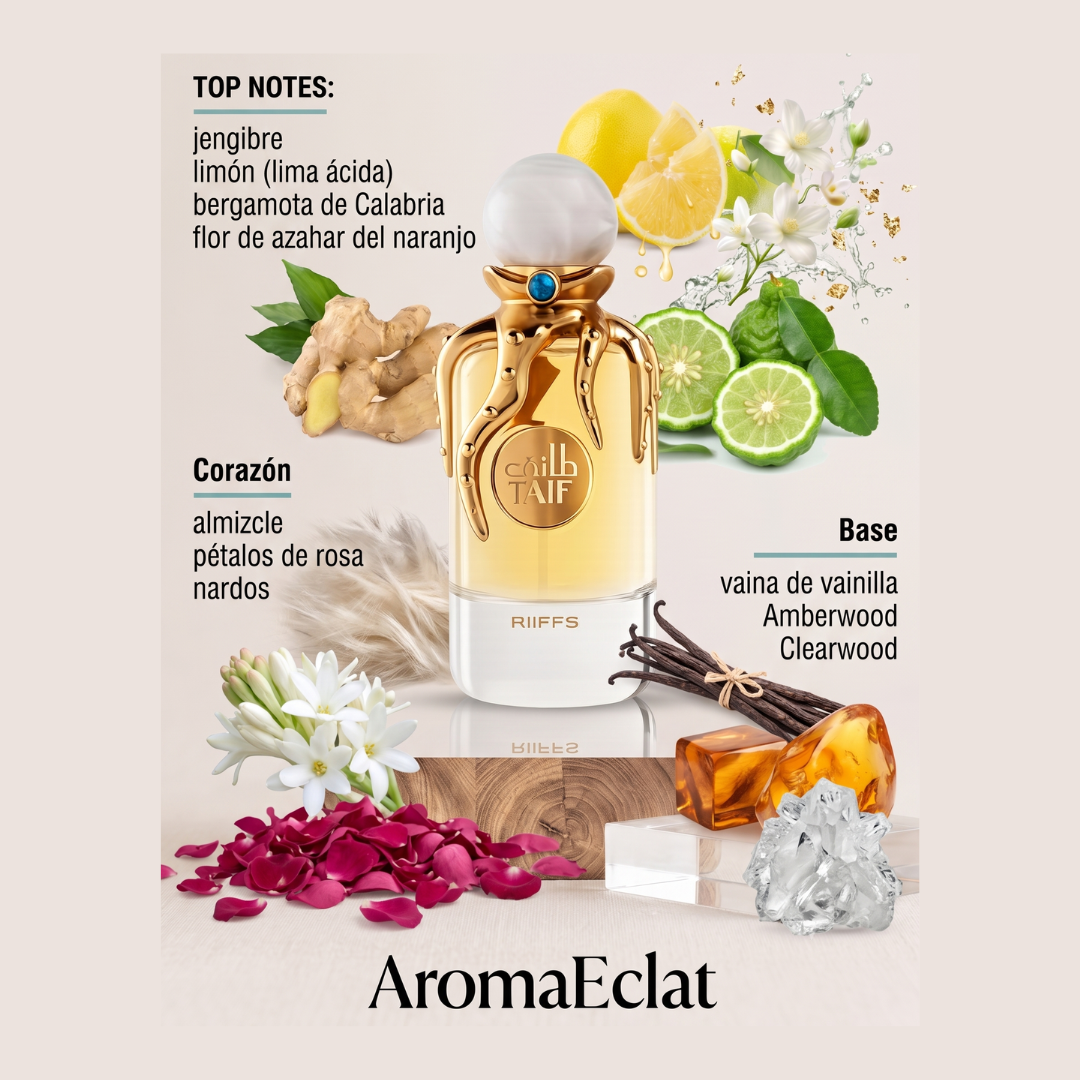 Fragancia Árabe Taif 100ml – Eau de Parfum | Cítrica Floral y Cremosa