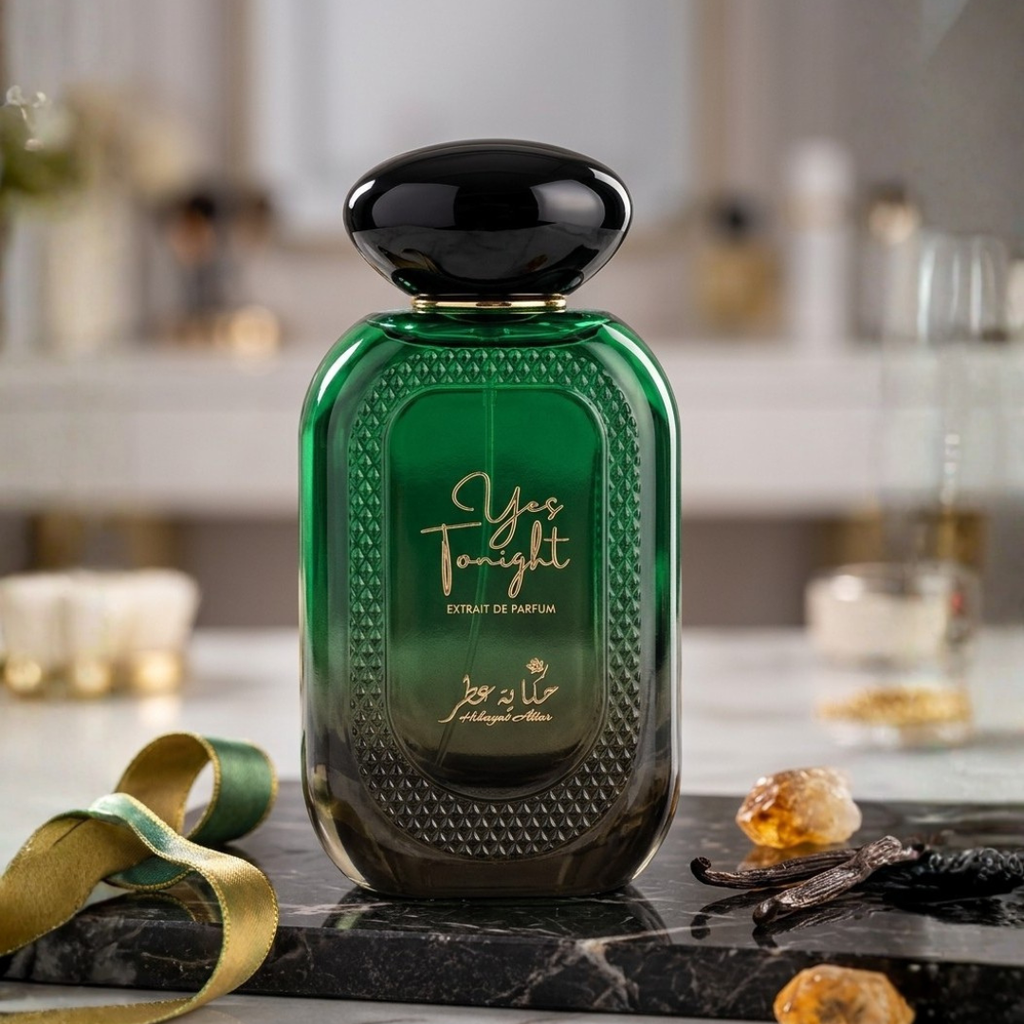Yes Tonight Hekayat Attar 100ml – Perfume árabe unisex oriental especiado, notas de jengibre, mandarina y chutney de membrillo
