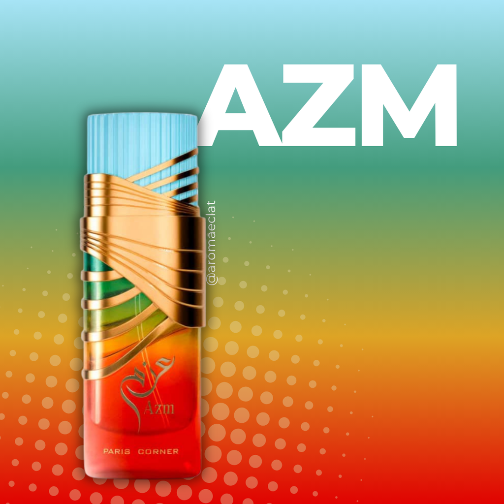 AZM Paris Corner Eau de Parfum 80ml Unisex Fragancia Frutal Floral Árabe Perfume Lujo Dubai Sensaciones Olfativas Notas Melocotón Pera Mandarina Ron Tuberosa Jazmín Almizcle Vainilla Sándalo Vetiver Comprar Online Perfumes Árabes Unisex 2025