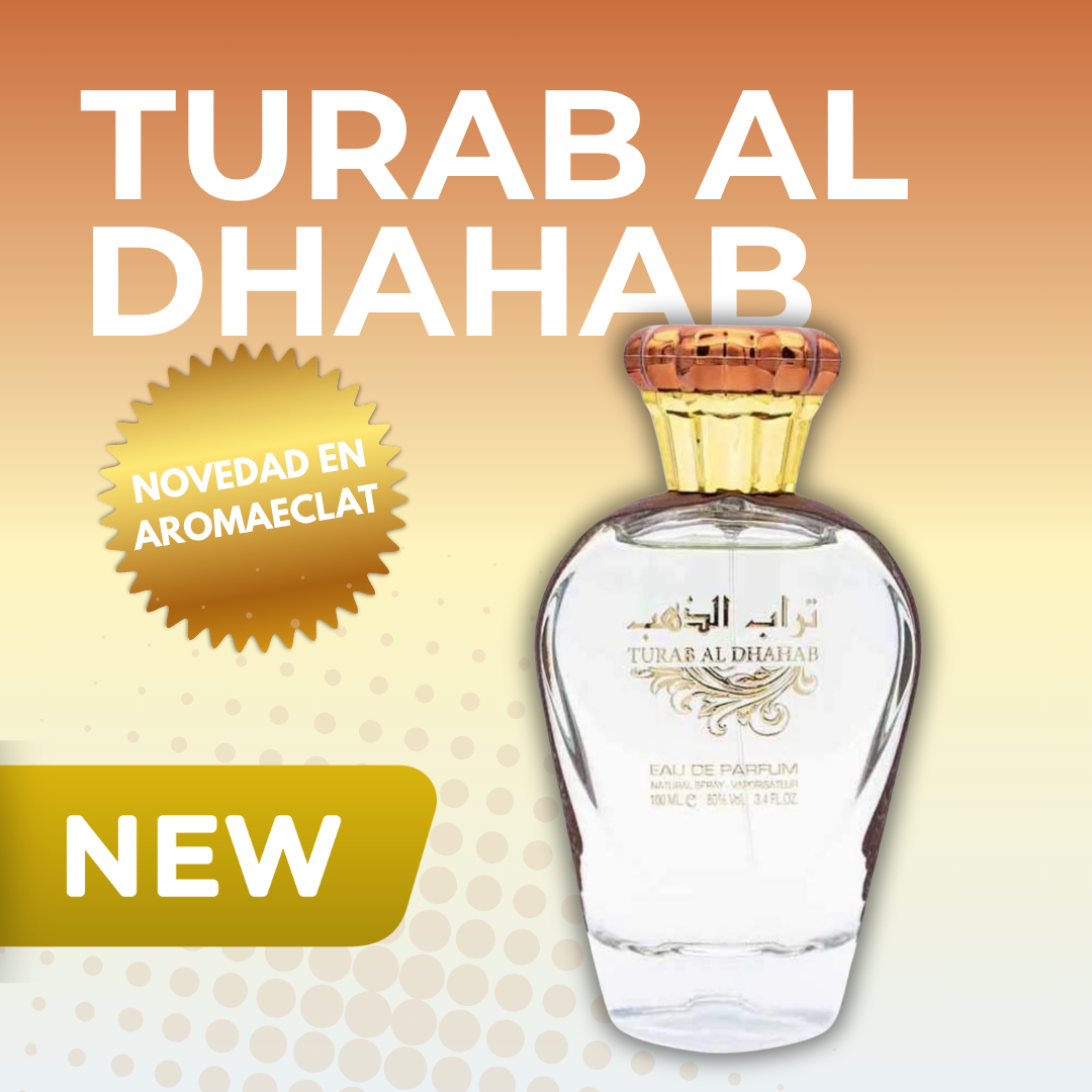 Fragancia Árabe Turab Al Dhahab 100ml – Eau de Parfum | Coco Tropical y Cítrico