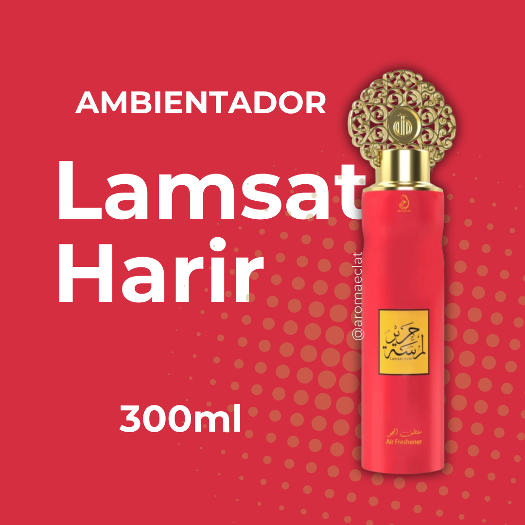 Lamsat Harir Arabiyat Ambientador en Spray 300ml - Fragancia Árabe de Lujo para el Hogar