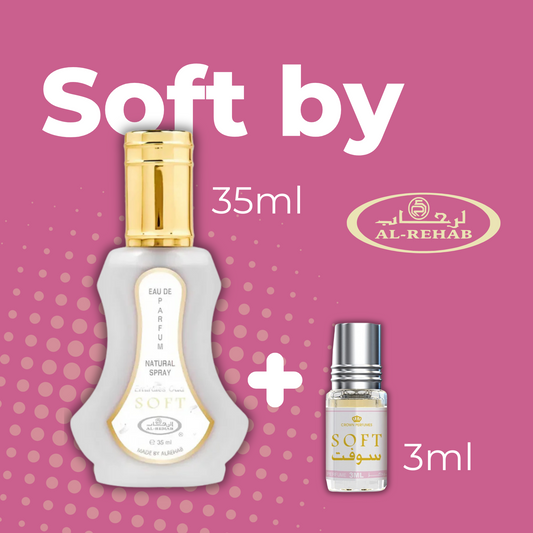 Soft Spray de Al Rehab. 35ml + Roll on de 3ml.- (Compra juntos y ahorra dinero).