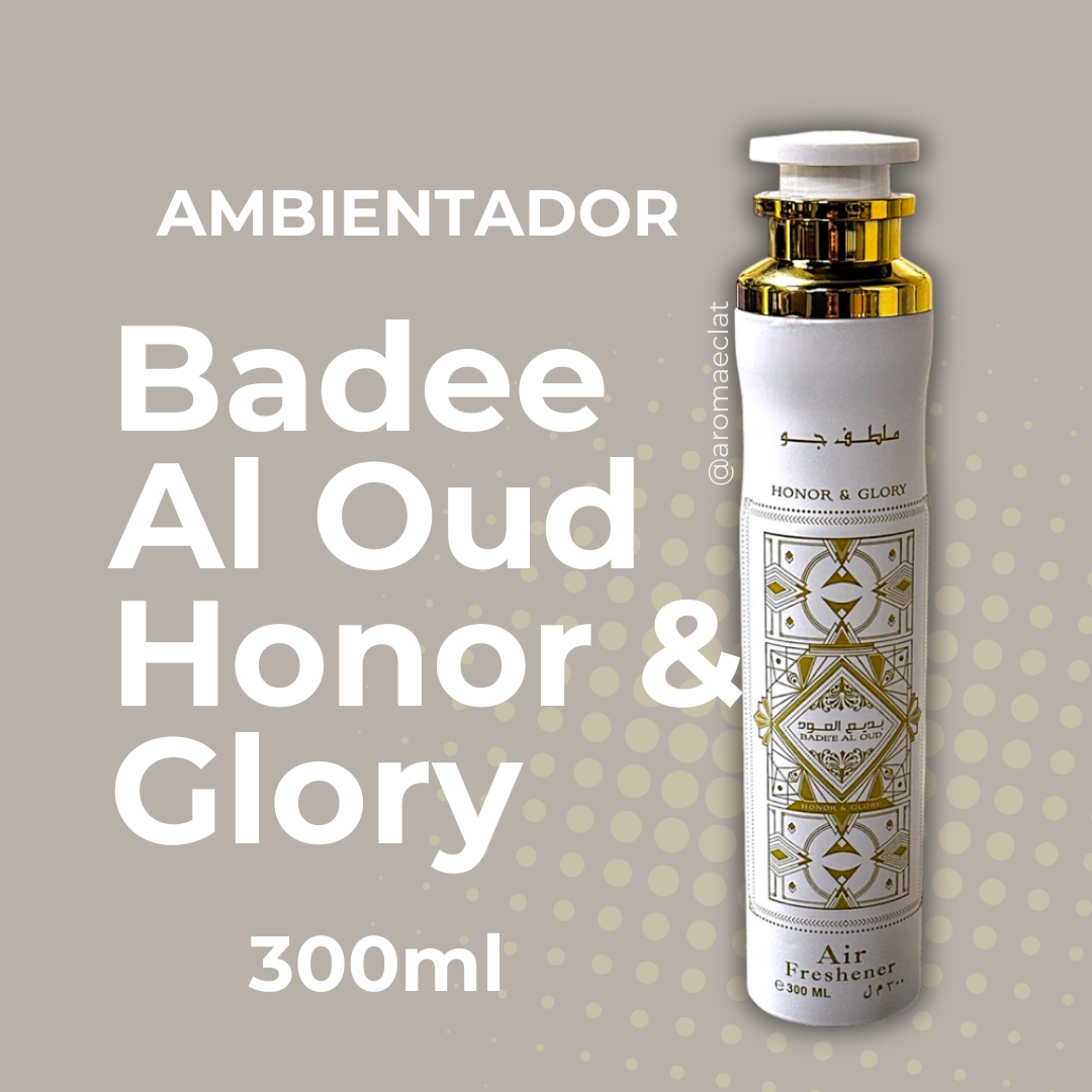Honor & Glory de Lattafa Ambientador en Spray 300ml - Fragancia Gourmand Oriental con ADN Único