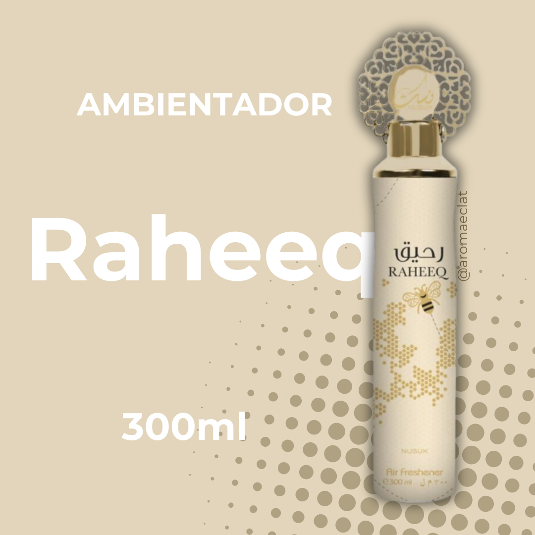 Raheeq de Nusuk Ambientador en Spray 300ml - Fragancia Gourmand Oriental con ADN Único