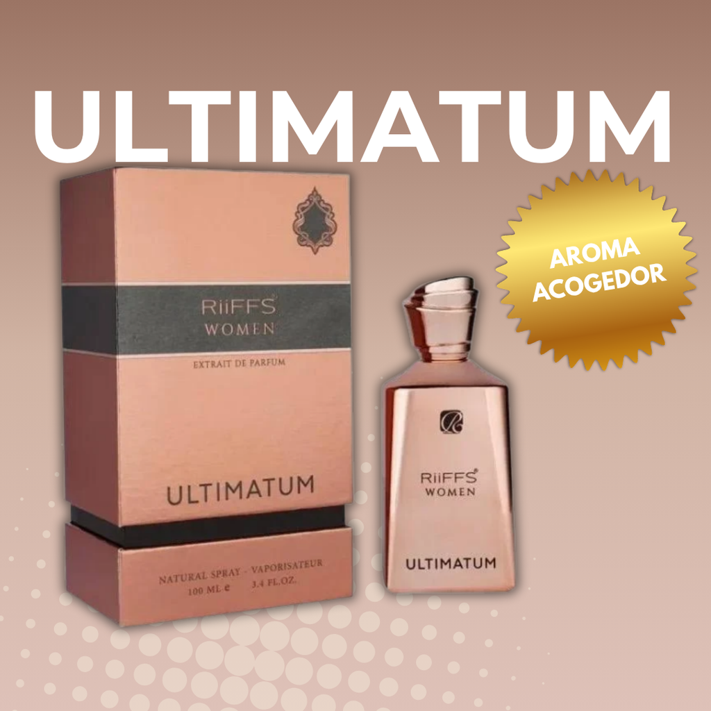 Fragancia Árabe Riiffs Ultimatum 100ml – Eau de Parfum Femenino| Castaña Dulce y Vainilla