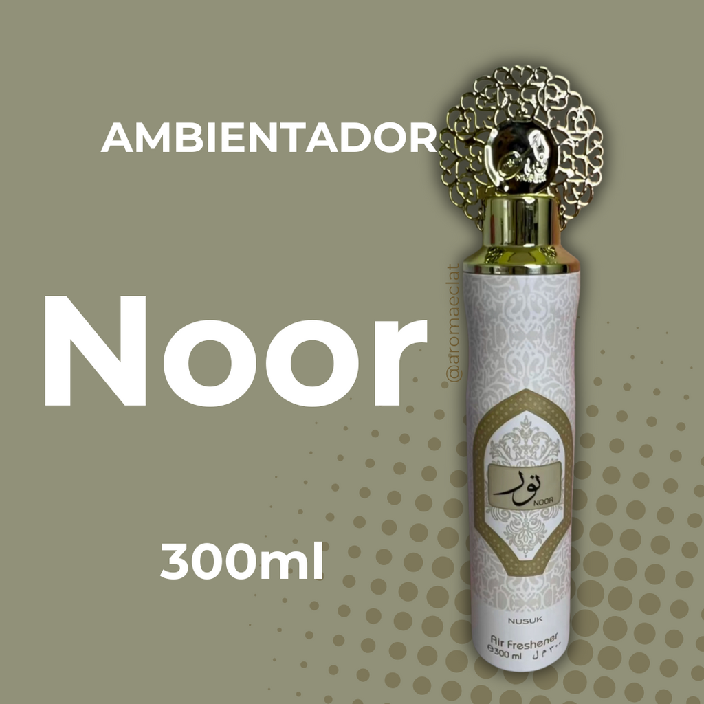 Noor de Nusuk/Riiffs Ambientador en Spray 300ml - Fragancia Gourmand Dulce, Inspirada en Bianco Latte