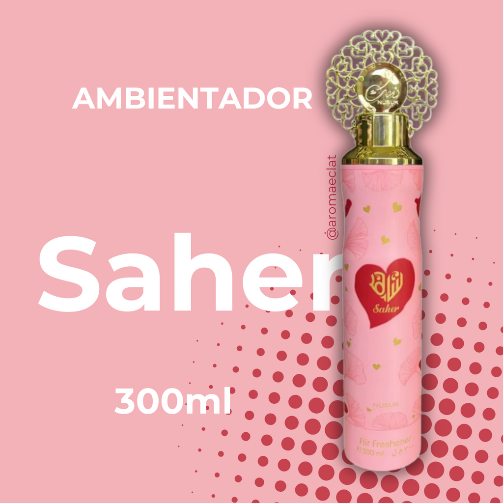 Saher de Nusuk Ambientador en Spray 300ml - Fragancia Oriental Frutal con ADN Único