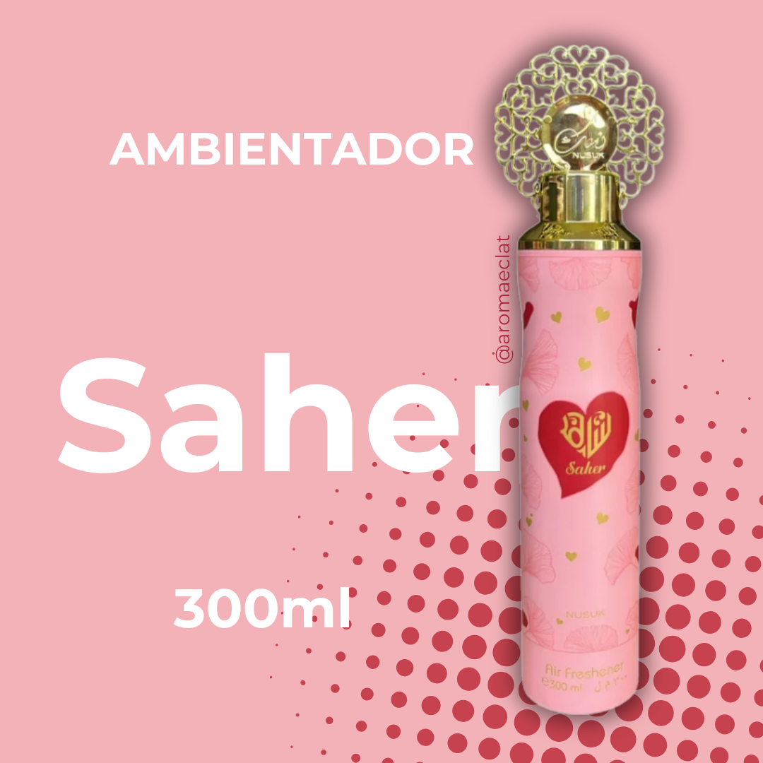 Saher de Nusuk Ambientador en Spray 300ml - Fragancia Oriental Frutal con ADN Único