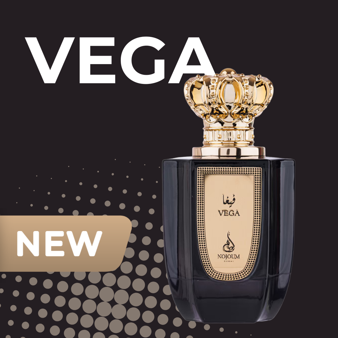 Fragancia Árabe Nojoum Vega 100ml – Eau de Parfum | Frutal Floral y Gourmand