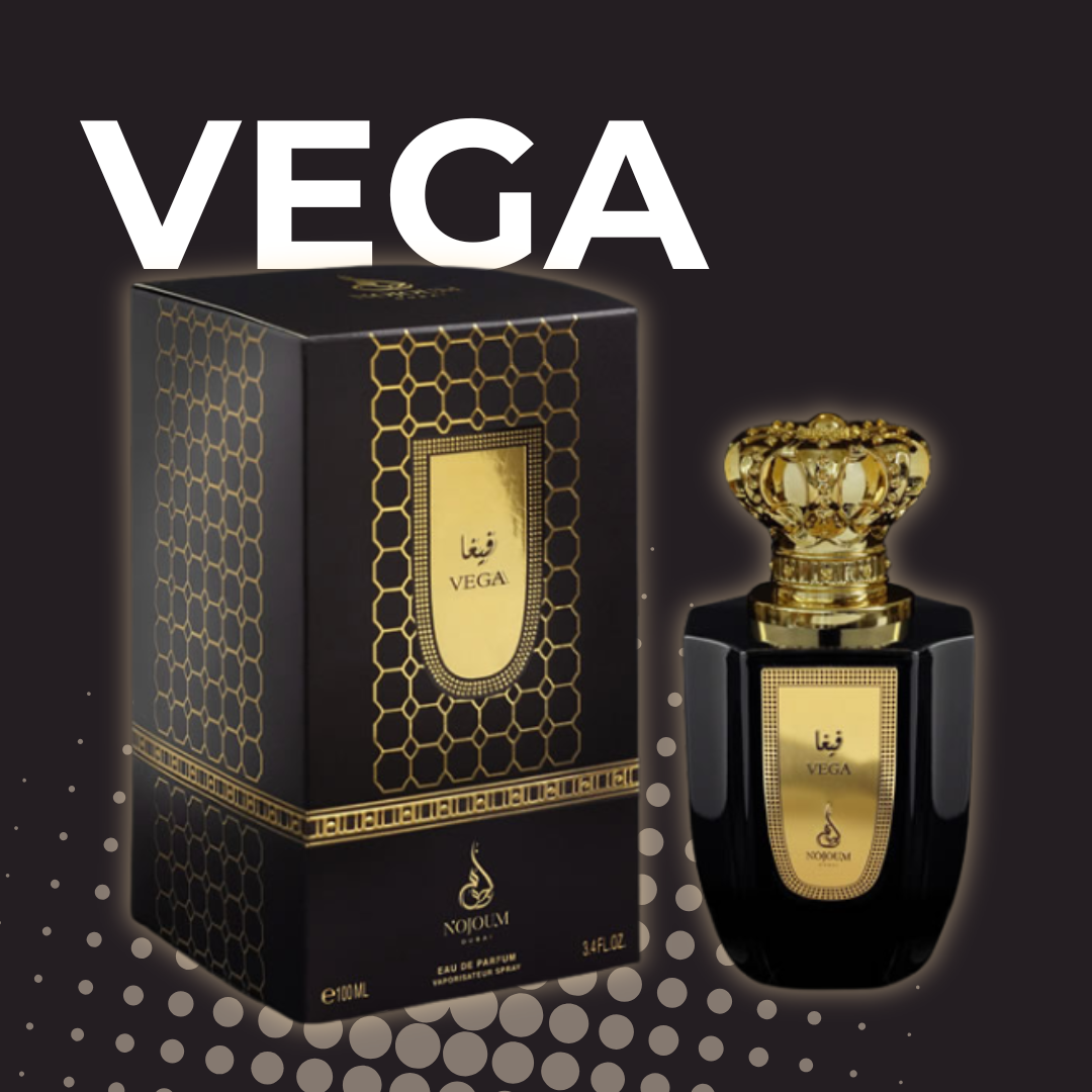 Fragancia Árabe Nojoum Vega 100ml – Eau de Parfum | Frutal Floral y Gourmand
