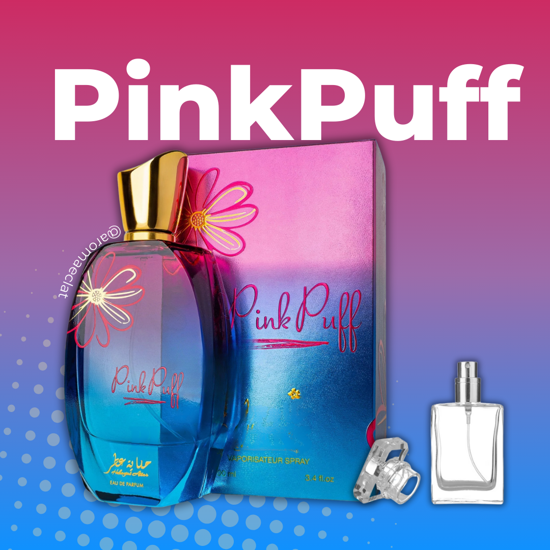 PinkPuff de Hekayat Attar Eau de Parfum 100ml - Fragancia Floral Frutal Gourmand.