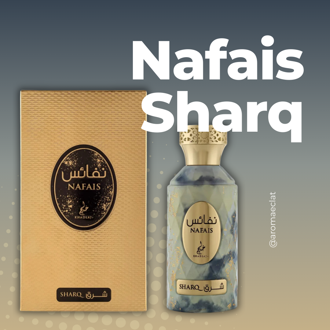 Nafais Sharq de Khadlaj Eau de Parfum 100ml - Fragancia Floral Frutal. Elegante y Unisex.