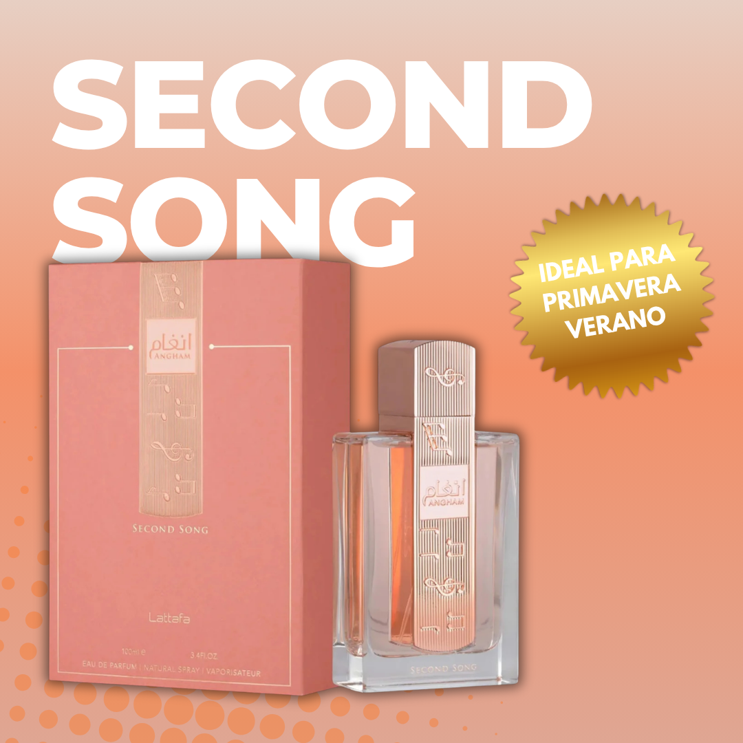 Fragancia Árabe Lattafa Second Song 100ml – Eau de Parfum | Floral Dulce y Gourmand