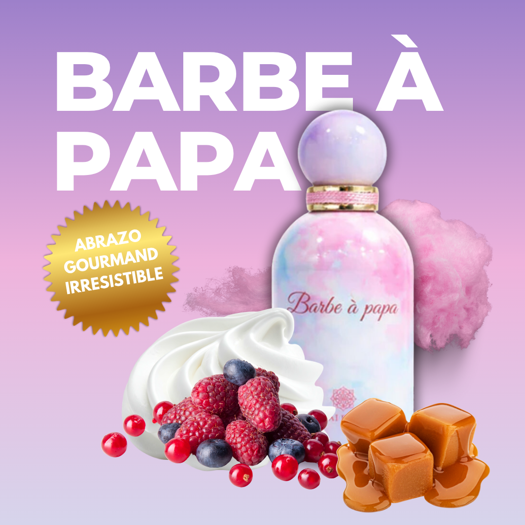 Fragancia Árabe Barbe à Papa 100ml – Eau de Parfum | Algodón de Azúcar y Musk