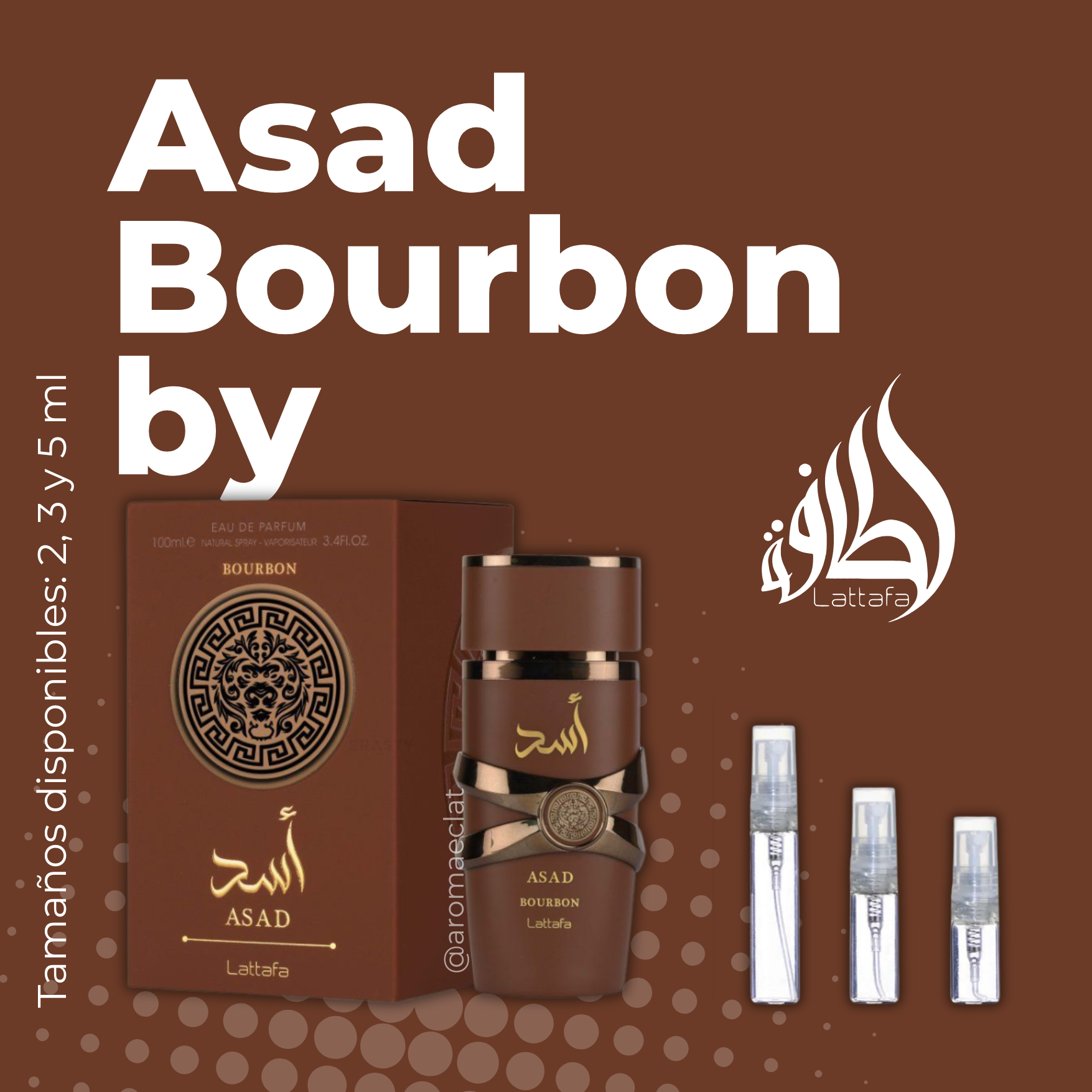 Asad Bourbon By Lataffa.100ml.3.4FL.OZ