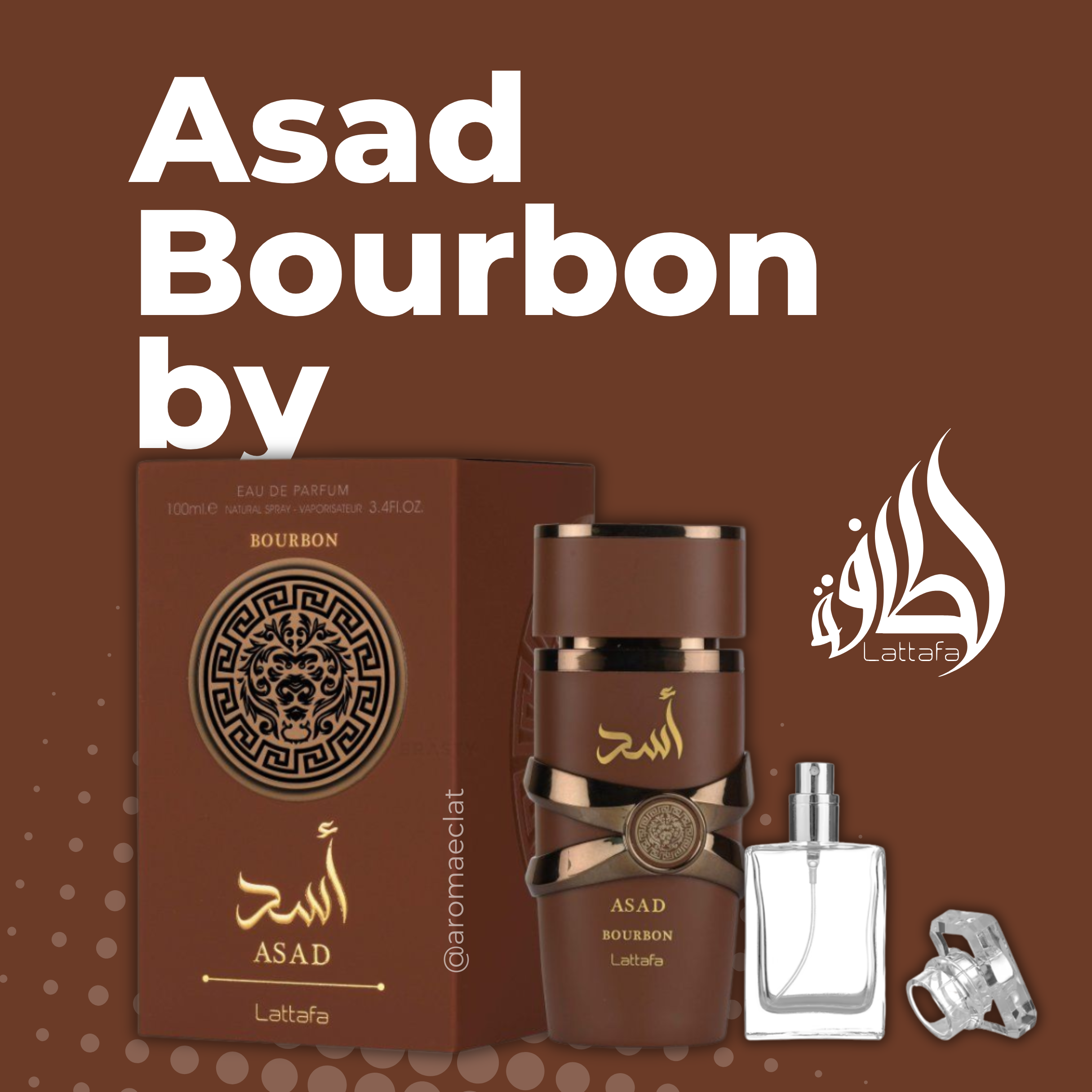 Asad Bourbon By Lataffa.100ml.3.4FL.OZ