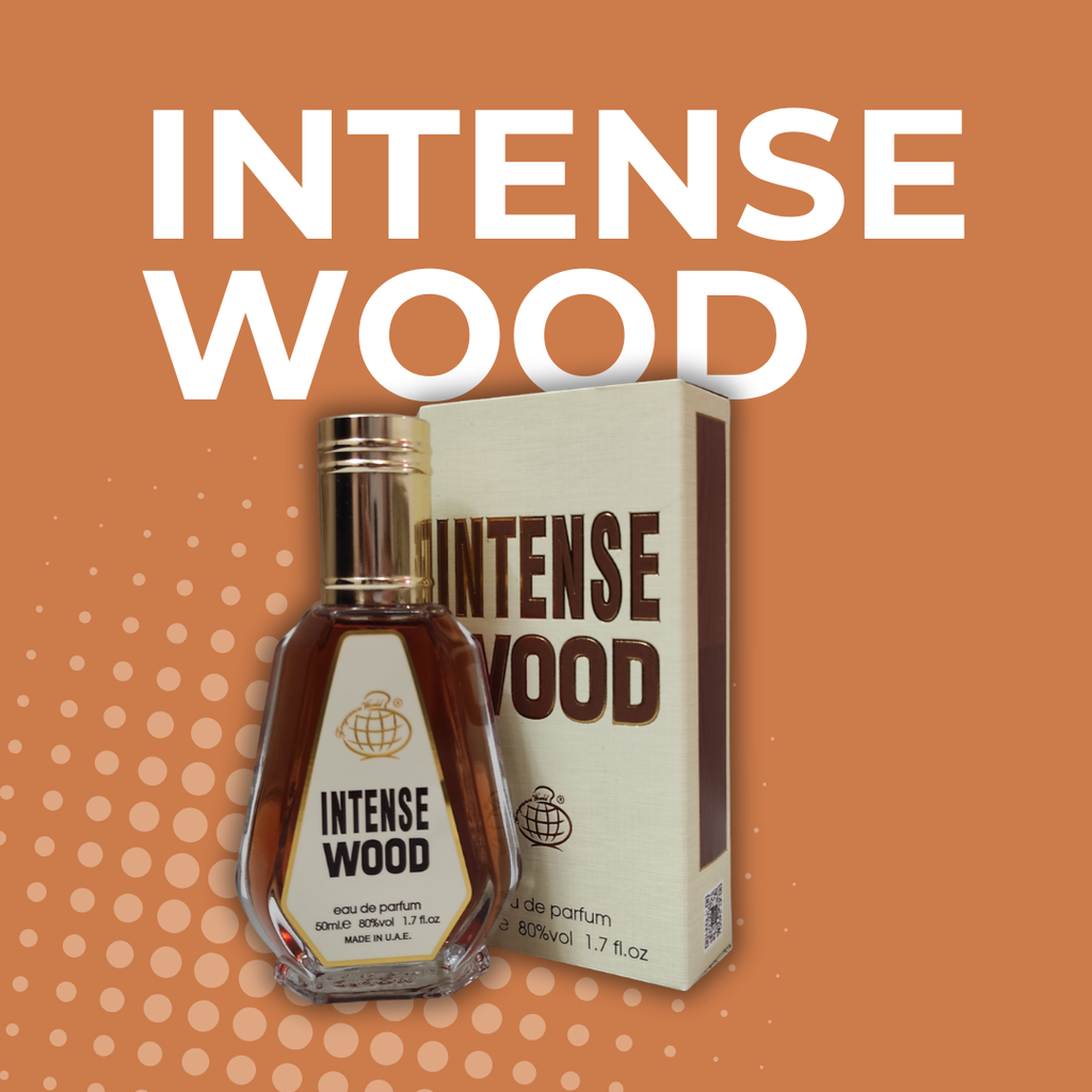 Intense Wood Fragrance World Eau de Parfum 50ml Hombres - Fragancia Woody Especiada Masculina.-