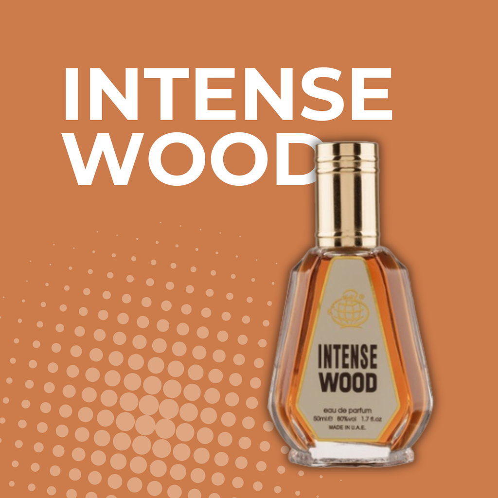 Intense Wood Fragrance World Eau de Parfum 50ml Hombres - Fragancia Woody Especiada Masculina.-
