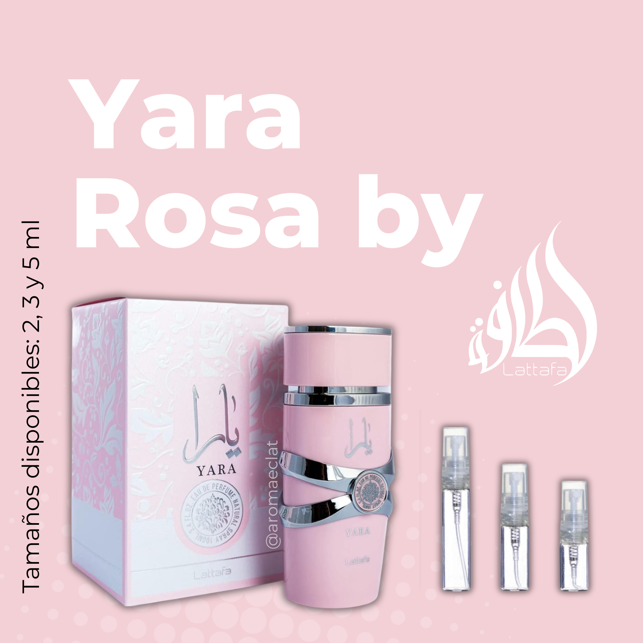 Yara Rosa de Lataffa.100ml.3.4FL.OZ