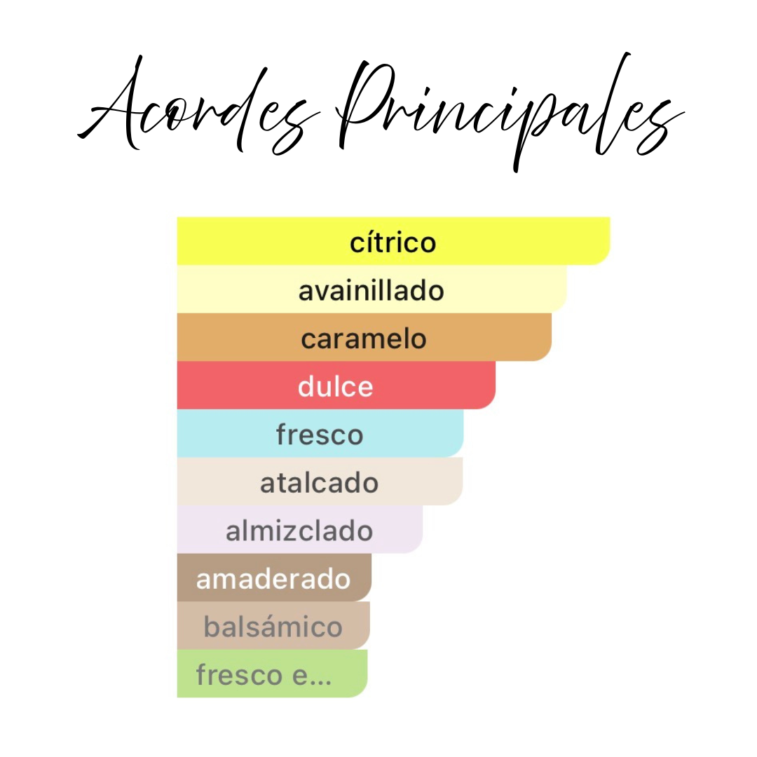 Acordes principales Soft Al Rehab — cítrico, avainillado, caramelo, dulce, fresco, almizclado, amaderado
