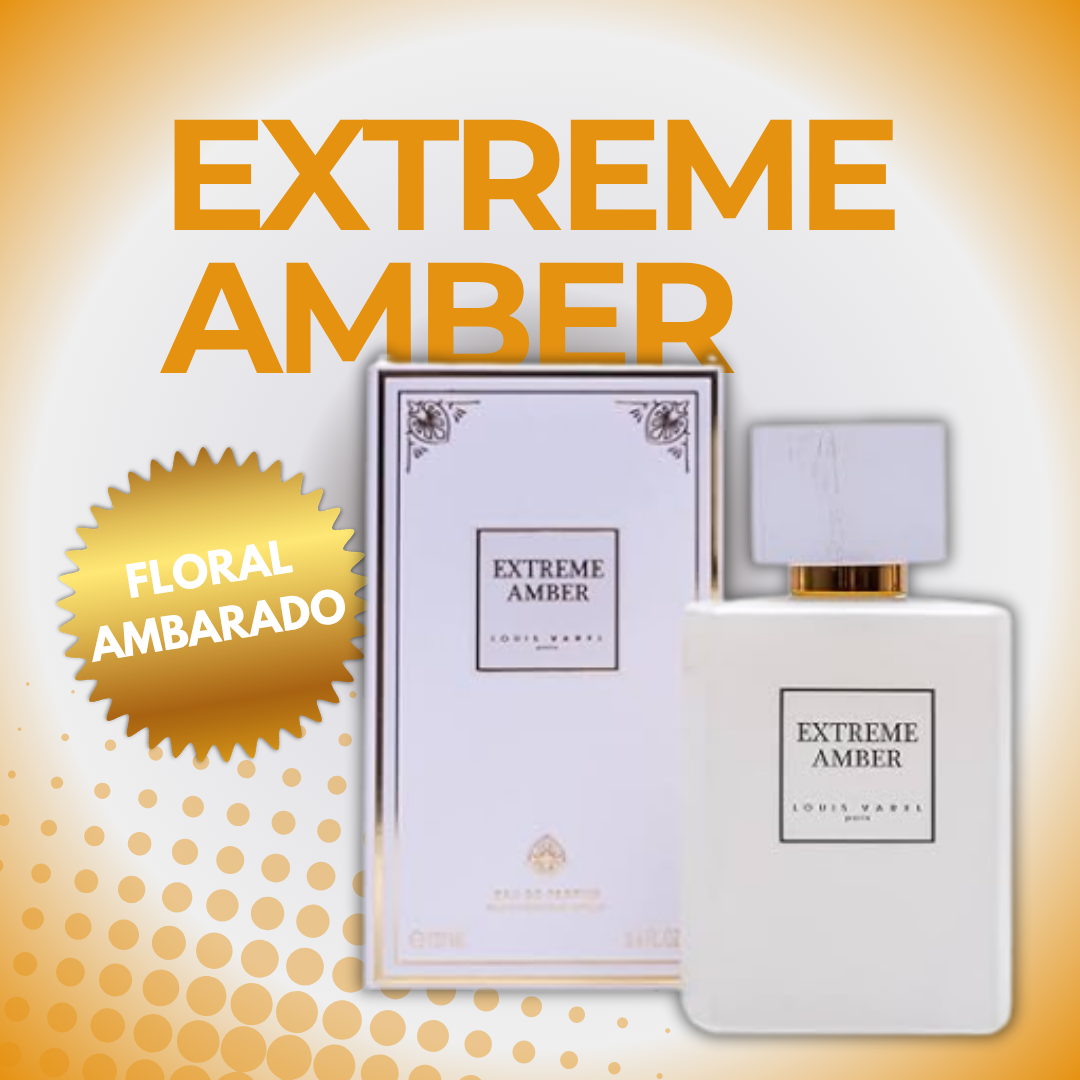 Extreme Amber Louis Varel 100ml con caja floral ambarado
