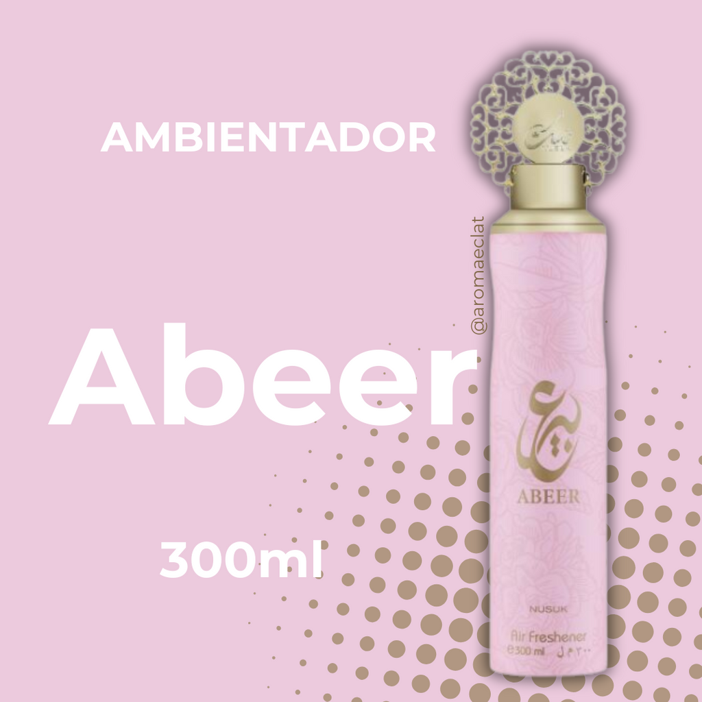 "Ambientador Abeer de Nusuk 300ml - Spray oriental amaderado de lujo inspirado en Yara desde Dubai"