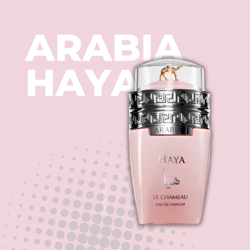 "Arabia Haya Le Chameau 100ml - Perfume femenino floral frutal gourmand versátil todo el año"