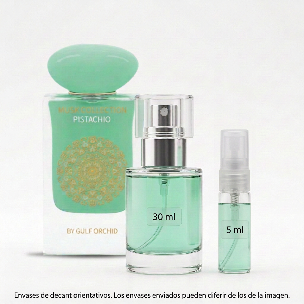 Decant de 5 ml con parte superior de plástico translúcido