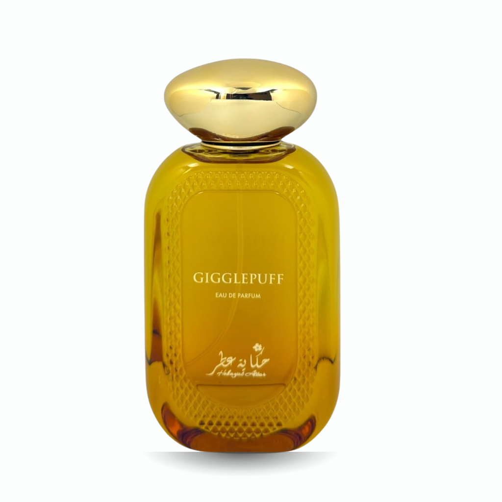 Hekayat Attar Gigglepuff 100ml – Eau de Parfum | Gourmand Frutal | Coco, Vainilla y Melocotón
