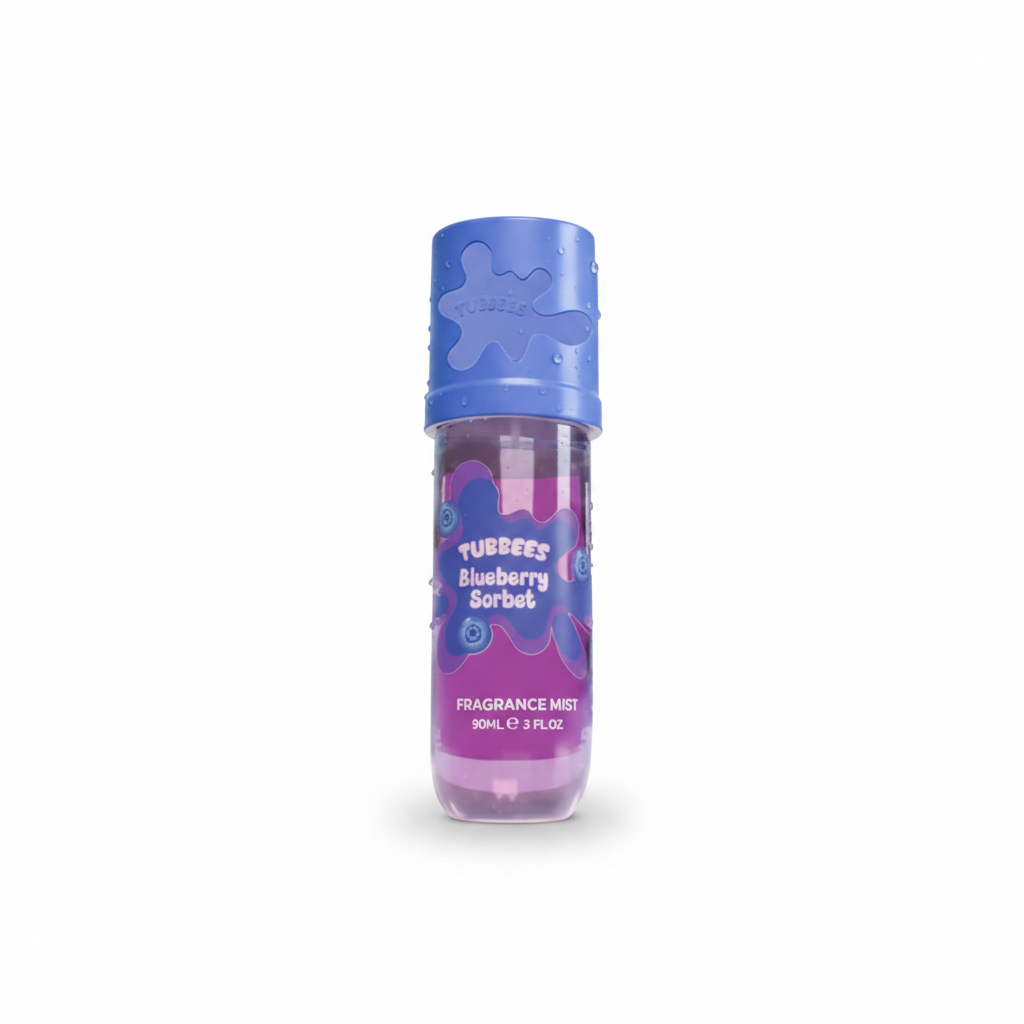 Tubbees Blueberry Sorbet Body Mist 90ml sobre fondo blanco