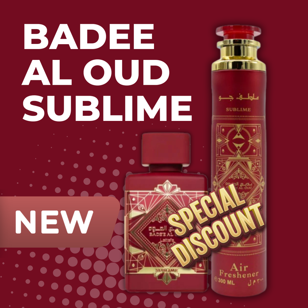 Set Bade'e Al Oud Sublime Lattafa EDP 100ml Unisex Woody y Ambientador Badee Al Oud